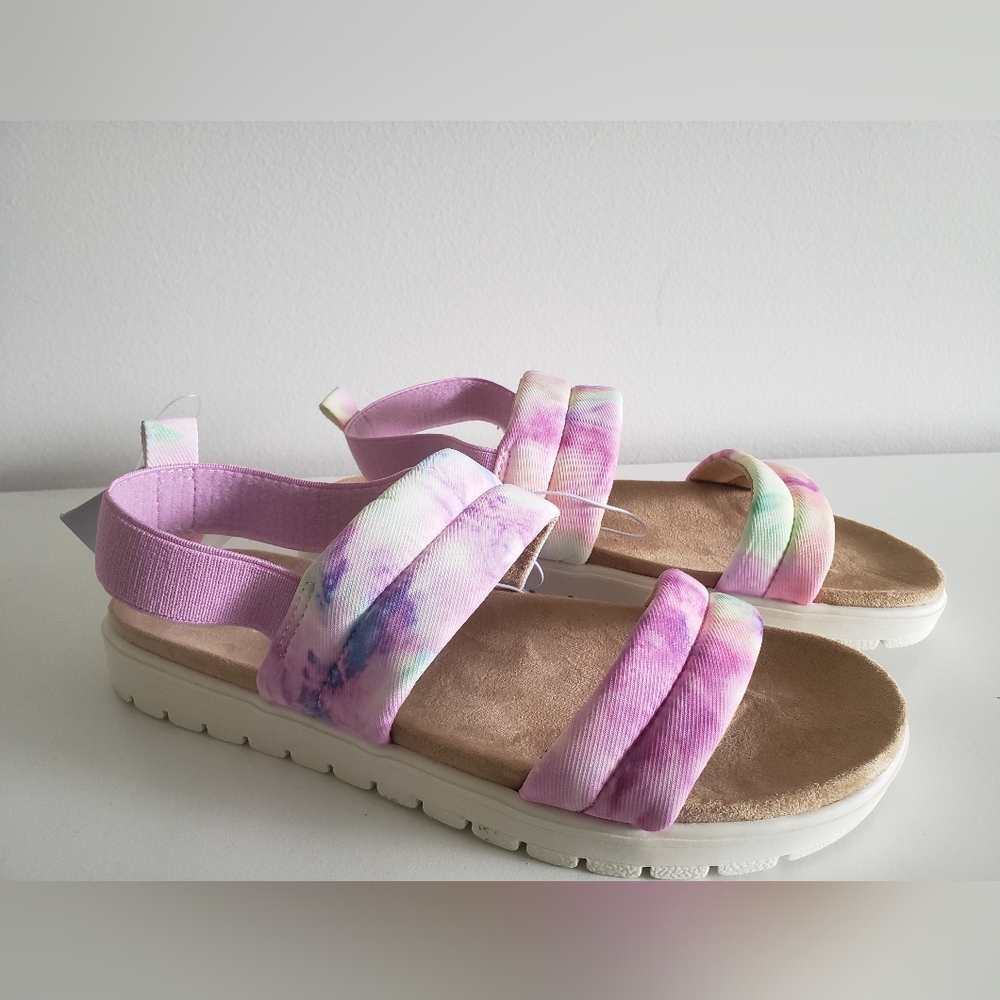 Girls' Purple Hazel Footbed Sandals Size 4
